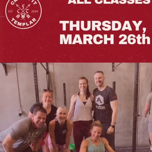 ✨March 26th is our next “Bring a Friend Day.” ✨

All Friends, Family - and CrossFit Cur…