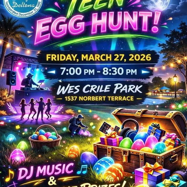 When the sun goes down… the eggs come out. 🌙🥚

The Teen Egg Hunt is returning to Wes …