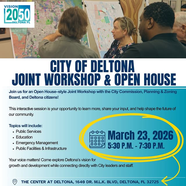 Join us TONIGHT for an Open House–style Joint Workshop with the City Commission, Planni…