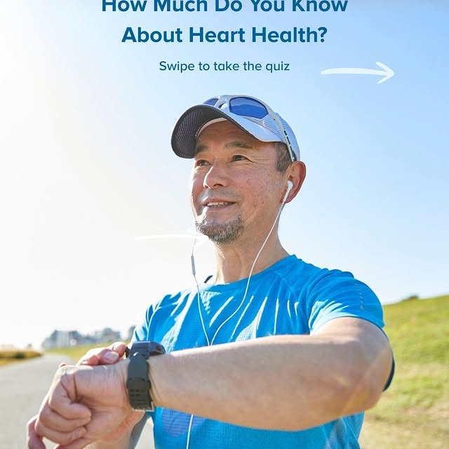 Pop quiz ❤️ How well do you know your heart health?

Swipe through to test yourself, an…