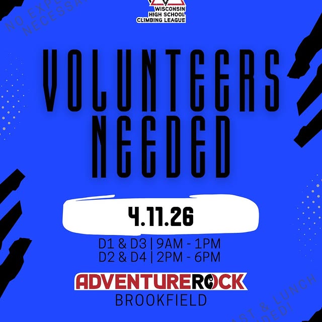 We're looking for 50 Volunteers (25 per session) for WHSCL Competition #5 at Adventure …