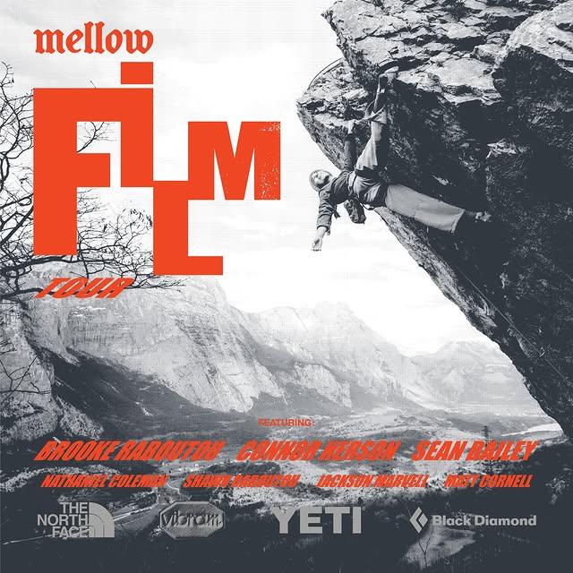 MELLOW FILM TOUR
SATURDAY, APRIL 18TH | 6PM-10PM
ADVENTURE ROCK WKP
$5/PERSON | Link in…