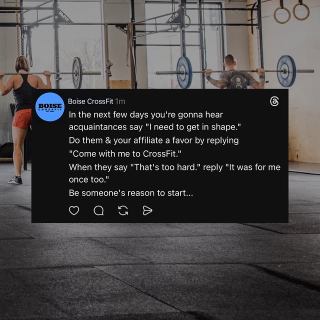 Change someone’s life  #CrossFit 
👉🏼Send this to someone who needs it 👀💪🏼
•
‘No Sw…