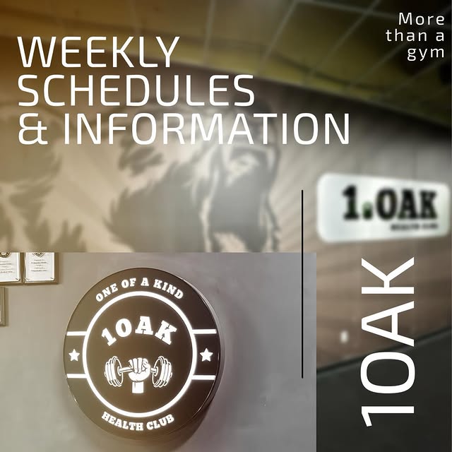 1OAK SCHEDULES & weekly info
IMPORTANT INFO ℹ️ 

💪🏼muscle rotation
📆 class schedules…