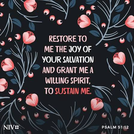 Happy Saturday morning! 
Spread the #glorious joy of #salvation !
Psalm 51:12