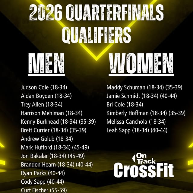 The @crossfitgames Quarterfinals Week is upon us 🤩 We want to congratulate all 🌟1️⃣9️…