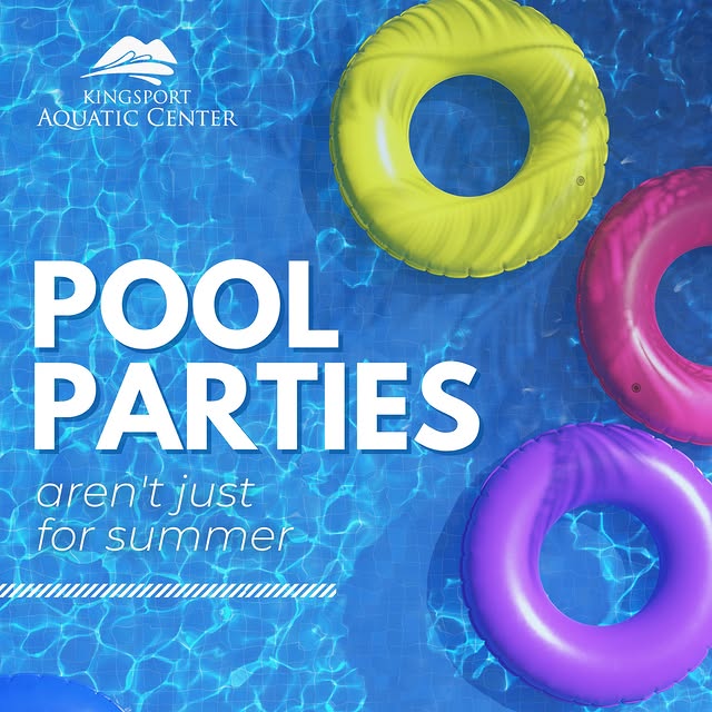 Pool parties aren't just for summer... Make memories at Kingsport Aquatic Center with y…