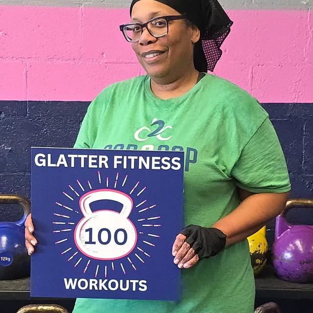 Congratulations on 100 workouts Vera! #rva #richmondva #richmondvirginia #804 #glatterf…