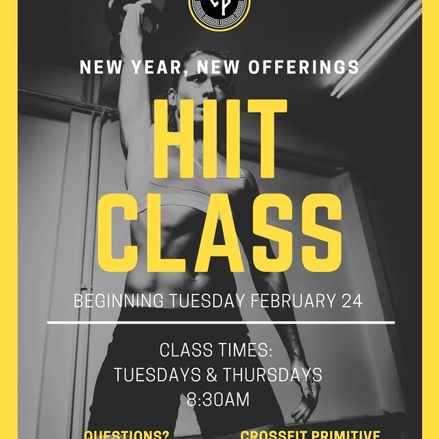🔥 NEW CLASS ALERT 🔥

We’re officially adding HIIT to the schedule at Primitive 💥

🗓…