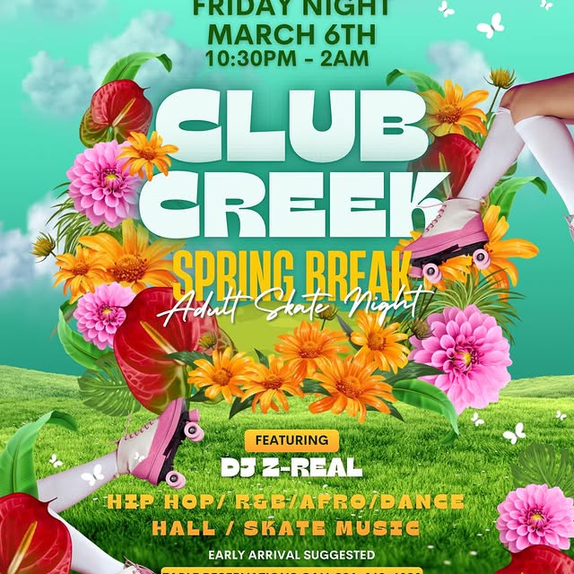 We’re starting off Spring Break strong with a special Adult Night skate 🛼

Come join u…