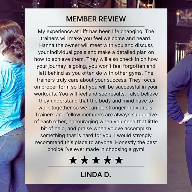 The goal at Lift has never been just good workouts.

✅ It’s coaching.
✅ It’s support.
✅…