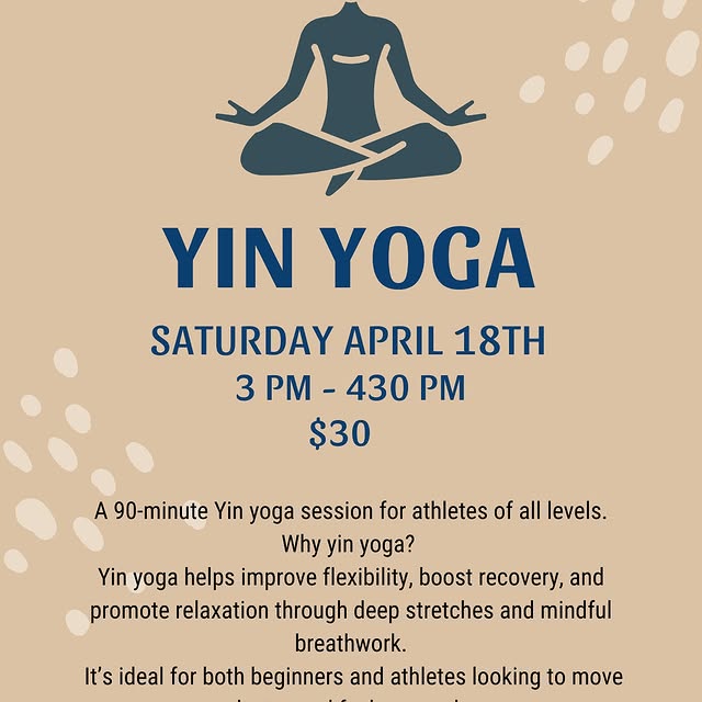 Slow down. Breathe. Recover. 🧘‍♀️

We’re hosting a 90-minute Yin Yoga session designed…