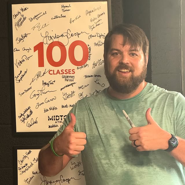 Congratulations to Zach for hitting 100 classes! Your commitment to progress and positi…