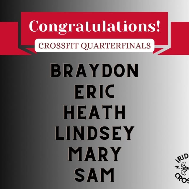 It's going to be a fun weekend around here! Great job everyone - and good luck!

#iridi…