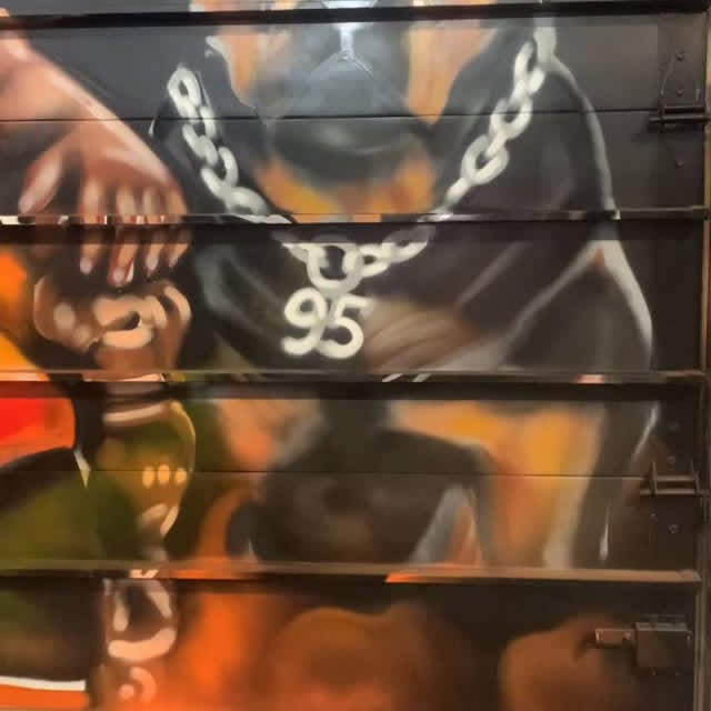 Another garage door at Tillison Fitness in Orrville Ohio of Myles Garrett @getfitwithth…