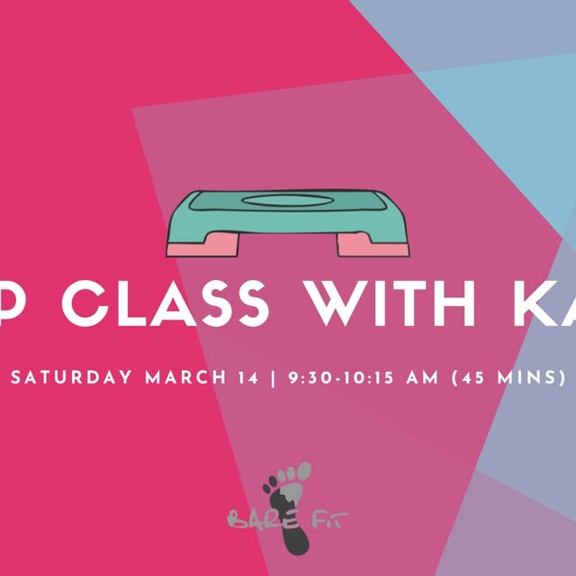 Pop up class alert - Step with Kalli! Tomorrow morning (3/14) at 9:30 AM

This class us…
