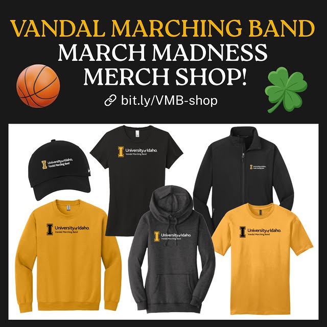 As @vandalswbb and @vandalhoops take the court, the Vandal Marching Band is bringing th…