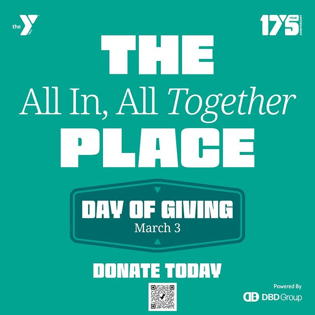 Today we’re celebrating YMCA Day of Giving — a day to strengthen our community and make…