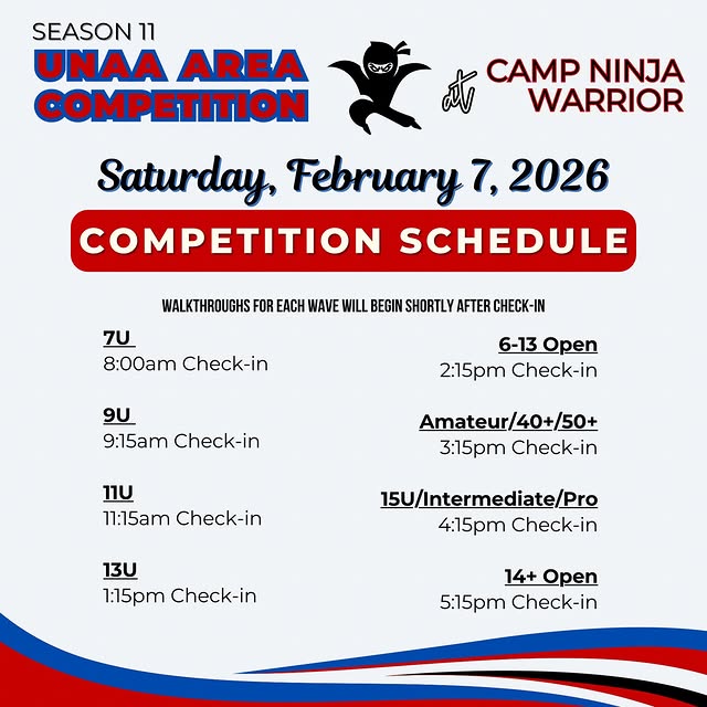 Here is the schedule for this Saturday’s competition! 

If you haven’t registered yet, …