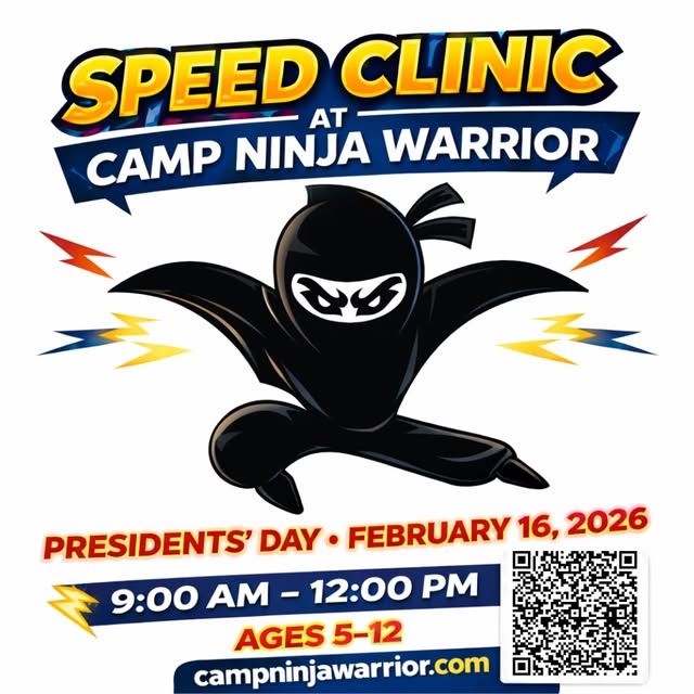 Send your ninjas to our Speed Clinic on Presidents’ Day! Ninjas  at any skill level wil…