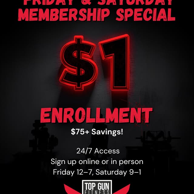 🚨 WEEKEND ONLY 🚨
$1 enrollment — that’s a $75 savings to get started 
All the equipme…