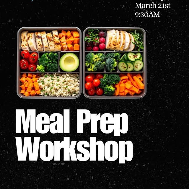 We’re hosting a Meal Prep Workshop designed to make eating well simpler, not more stres…
