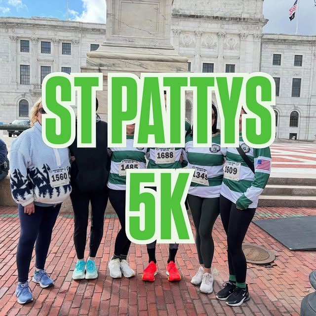@runrhody ST PATTY’S DAY 5K

DOUG JENSEN : 19:24 
AARON CIOTOLA : 21:20
BETH ANDERSON :…