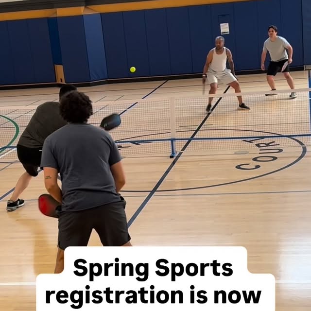 Spring Sports League registration is open for basketball, pickleball and volleyball! Si…