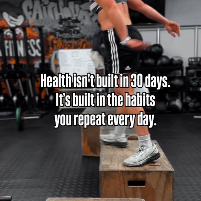 It’s built in the habits you repeat every day.

The fitness industry loves to sell quic…