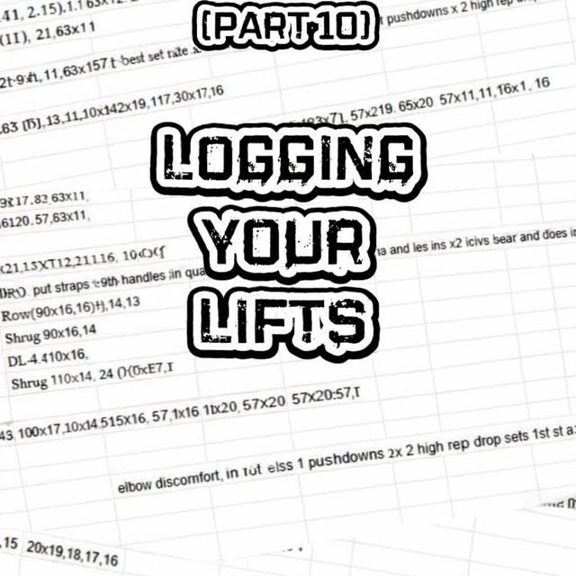 -INTENT-
LOGGING YOUR LIFTS(Part10)

This series is about training intent, but it would…