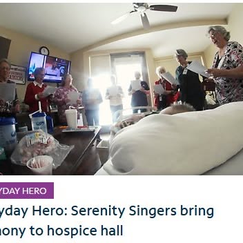 Once a month, the Serenity Singers bring comforting, familiar music to patients at SSM …