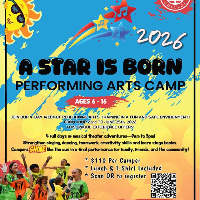 🌟 A Star Is Born: VVC Performing Arts Youth Camp (2026) 🌟

It's back by popular deman…