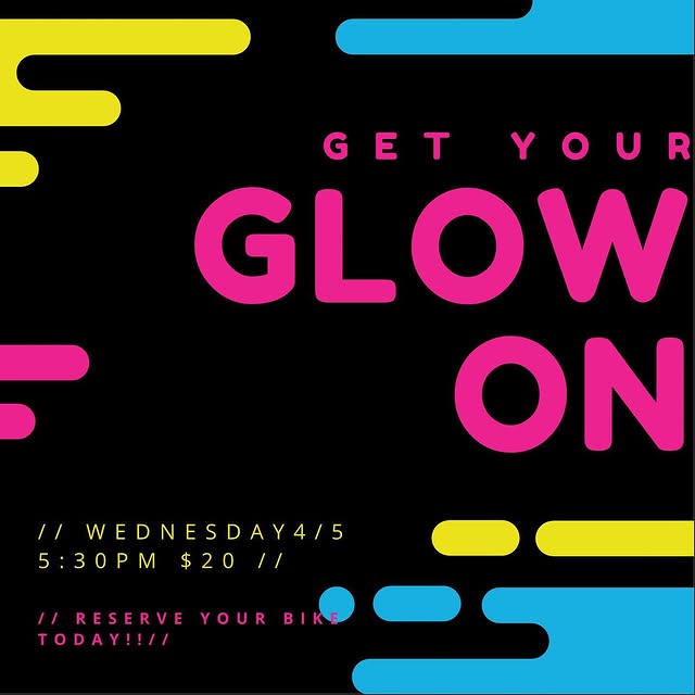 Join us for our first glow in the dark ride followed by a neon party 🎉 The class inclu…