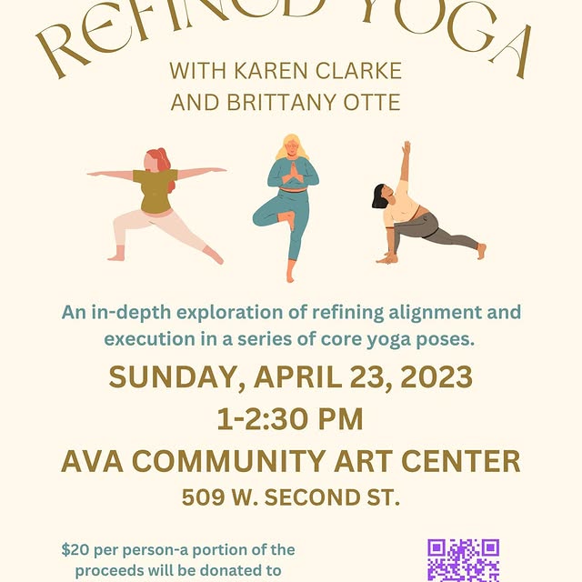 Great opportunity to refine your yoga poses with two great yogis @britneesteenz @yogain…