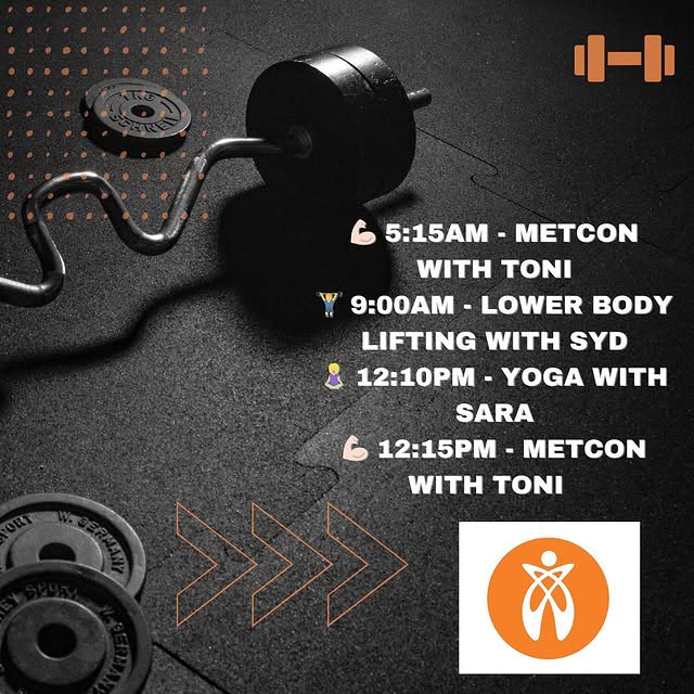 Finish your week strong 💪🏻 Join us tomorrow for one of our Friday classes 👆🏻