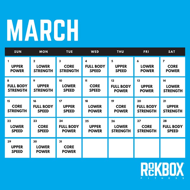 March is almost here and we have your game plan 👊⁠
⁠
At RockBox, we train with purpose…