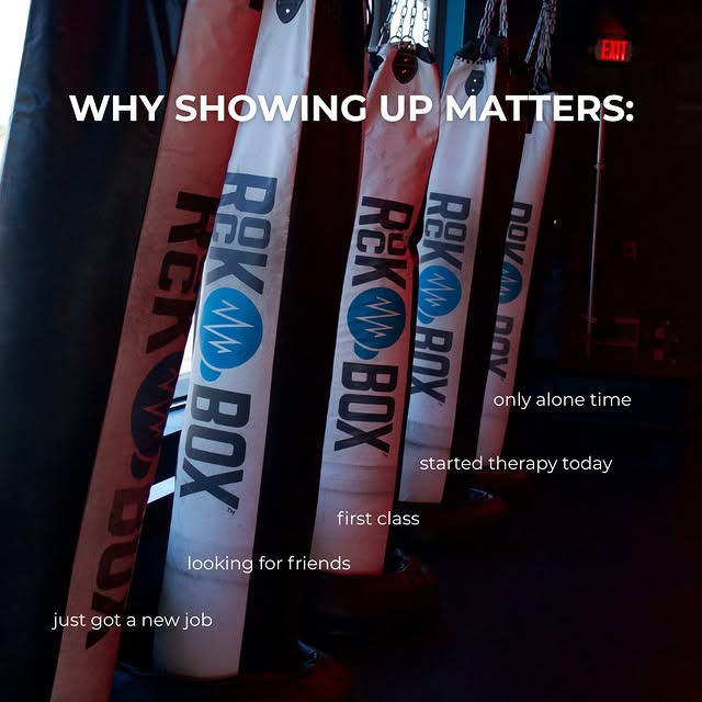 Why Showing Up Matters 🥊❤️⁠
⁠
Some days you show up for the workout.⁠
Some days you sh…