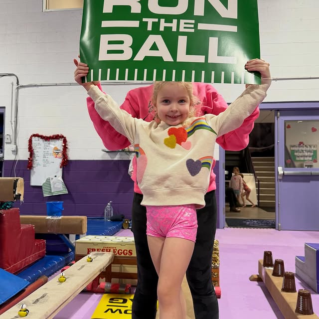 Gearing up for game day with football-themed fun - gym edition 🏈🤸🏼‍♂️ #superbowl #gy…