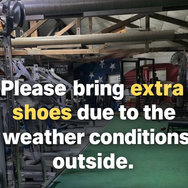 If you walk in TFG without EXTRA SHOES you will LEAVE! 

No excuses, or buts, no nothin…