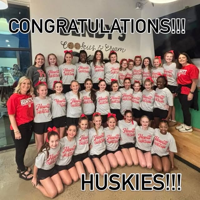 Introducing the newest HTMS Cheerleaders ! Congrats to all these ladies and a special s…