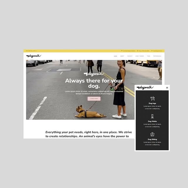 Cheerful and bright, the Qi Theme’s Dog Walker demo exudes energy and optimism - a mood…