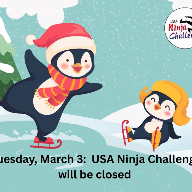 With the continued icy conditions this evening, USA Ninja Challenge will be closed for …