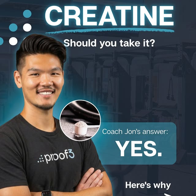 Creatine comes up a lot.

Coach @jonshinelms keeps it simple:

You can take it.

It’s o…