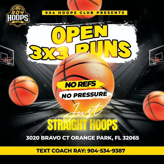 🏀 Elementary 3x3 Basketball Pickup Run
📅 Saturday | March, 21 2026
⏰ 10:00 AM to 12:0…