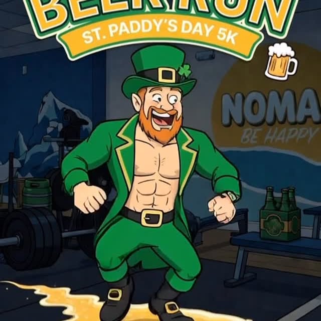 Join us at the gym next week at 6:00pm on St. Paddy’s Day 🏃🏼‍♂️🍻🍀

We’ll do a 5k wa…