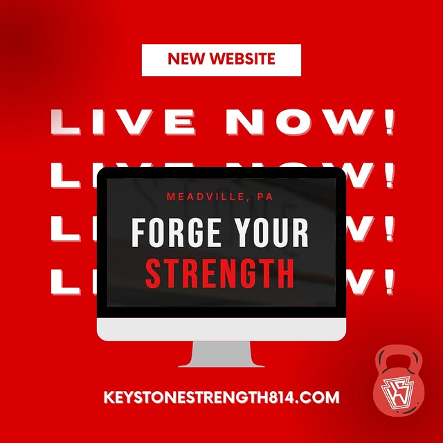 We are leveling up‼️ 
Our new website is now live ➡️ keystonestrength814.com