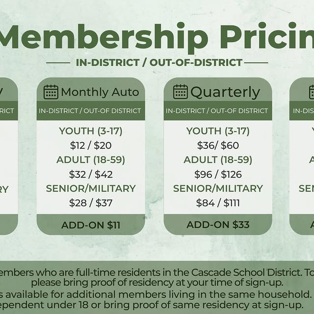 Friendly reminder of our membership pricing options 👇

Whether you're looking for mont…