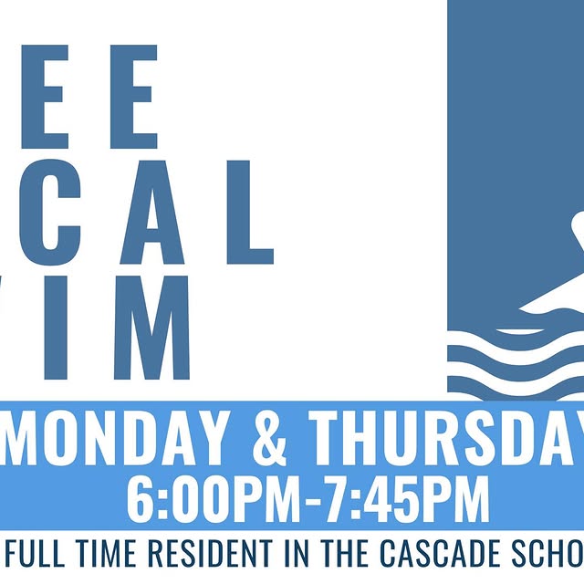 Free Local Swim tonight! 🏊
6-7:45 PM | See you there!💦
