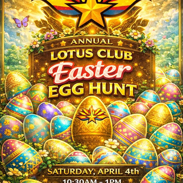 🥚🌸 LOTUS CLUB EASTER EGG HUNT! 🌸🥚

Bring the whole family out for a morning of fun …