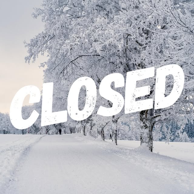 Classes are canceled for today to be on the safe side. Some of the main roads are just …